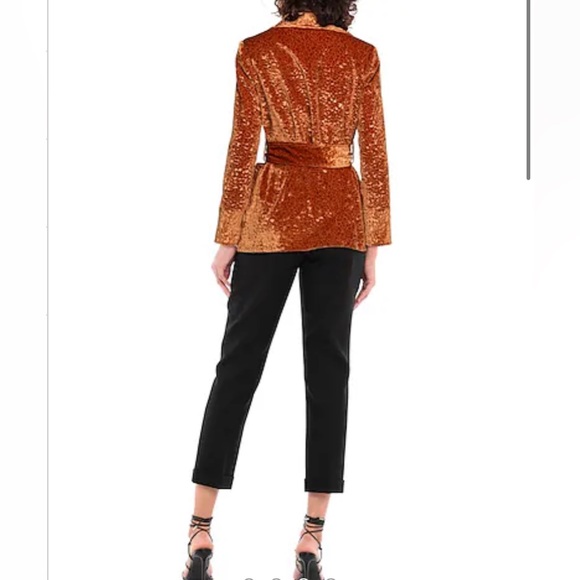 L' AUTRE CHOSE Italian
Blazer in rich Orange color, pressed velvet sz 12 - Picture 2 of 4